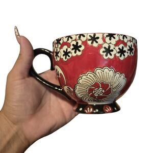 Dutch Wax Handpainted Ceramic Mug